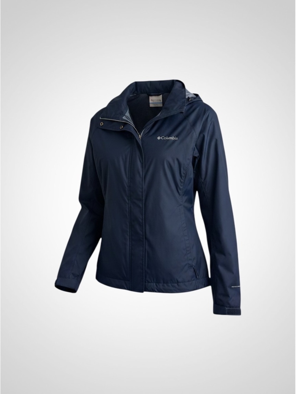 Columbia Women's Lightweight Navy Blue Waterproof Rain Jacket Size Large